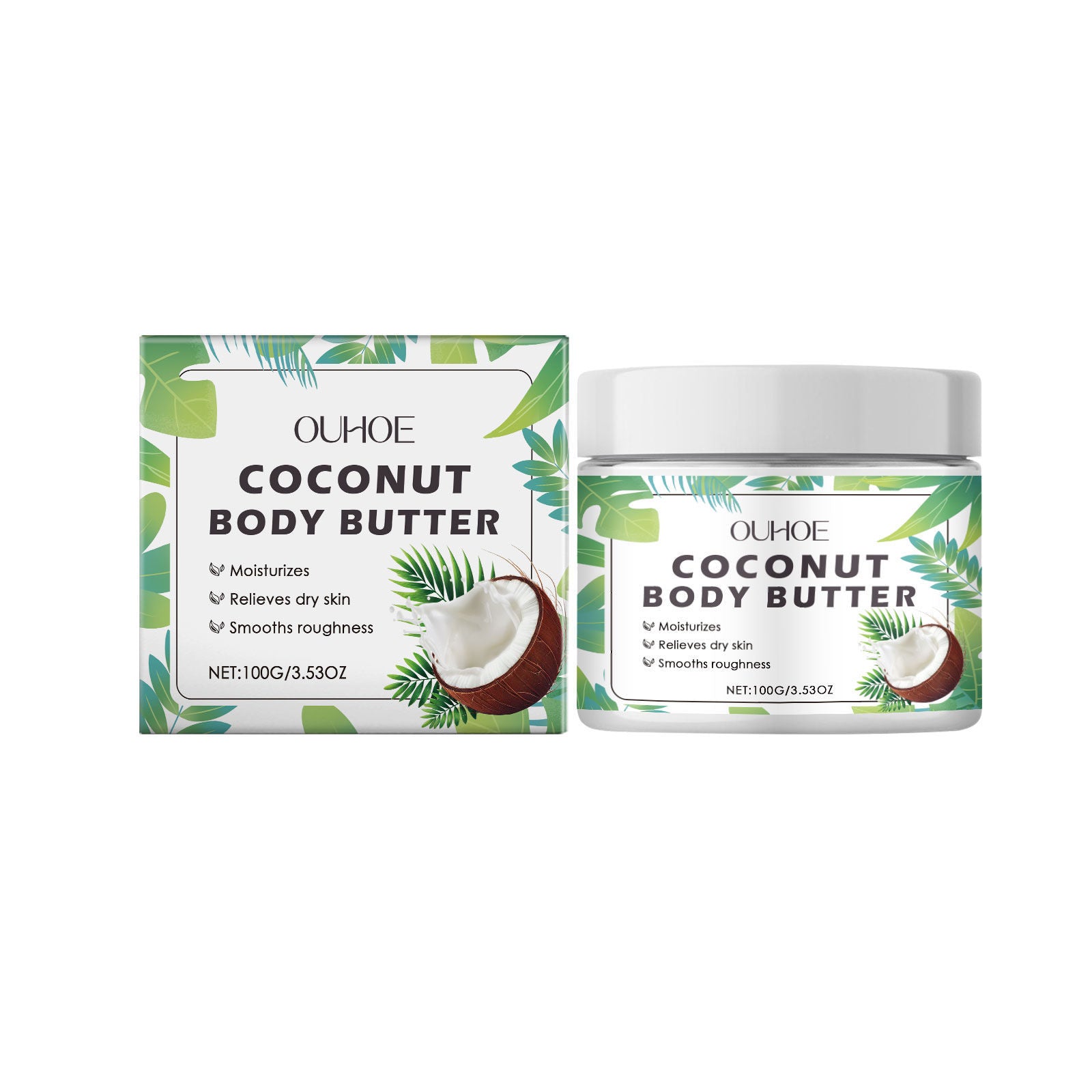 Coconut Body Lotion, Deep Moisturizer, Hydrates and Brightens Skin ,100g