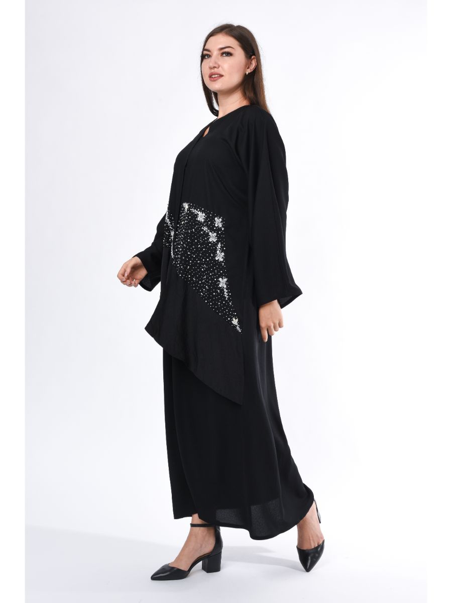 MOiSTREET Exotic Abaya with Hand Embroidery