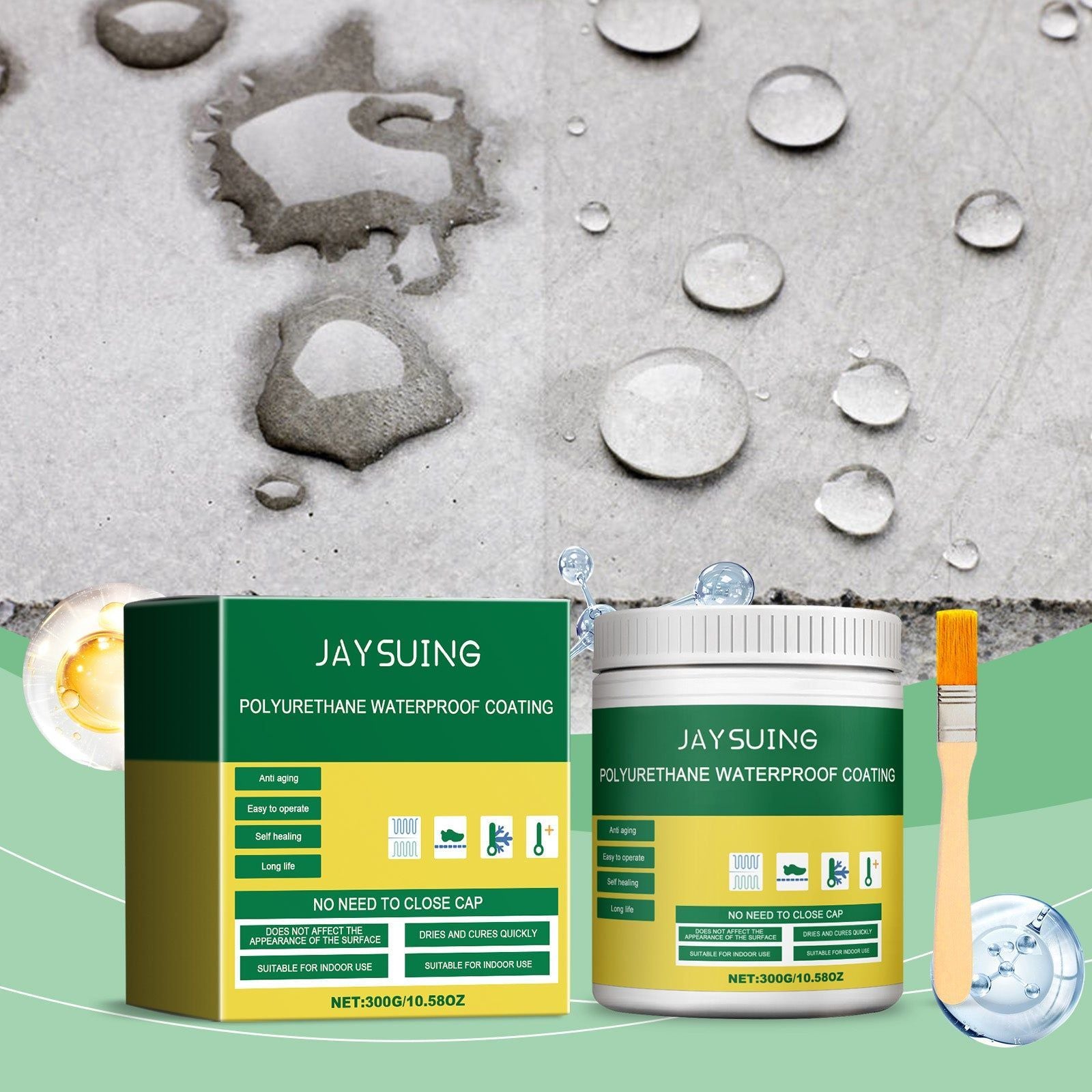 Leakproof Waterproof Glue for Home, Bathroom, Window Sills, Fast Dry, Clear, Strong Adhesion ,300g