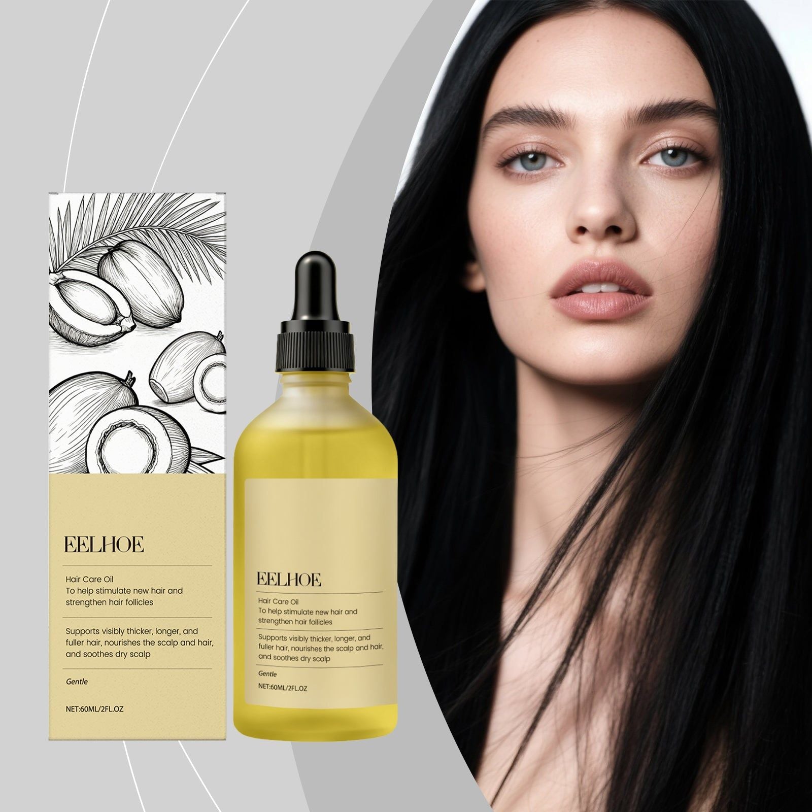 Batana Hair Oil for Smooth and Lustrous Hair, Nourishes Scalp, Supports Growth ,60ml