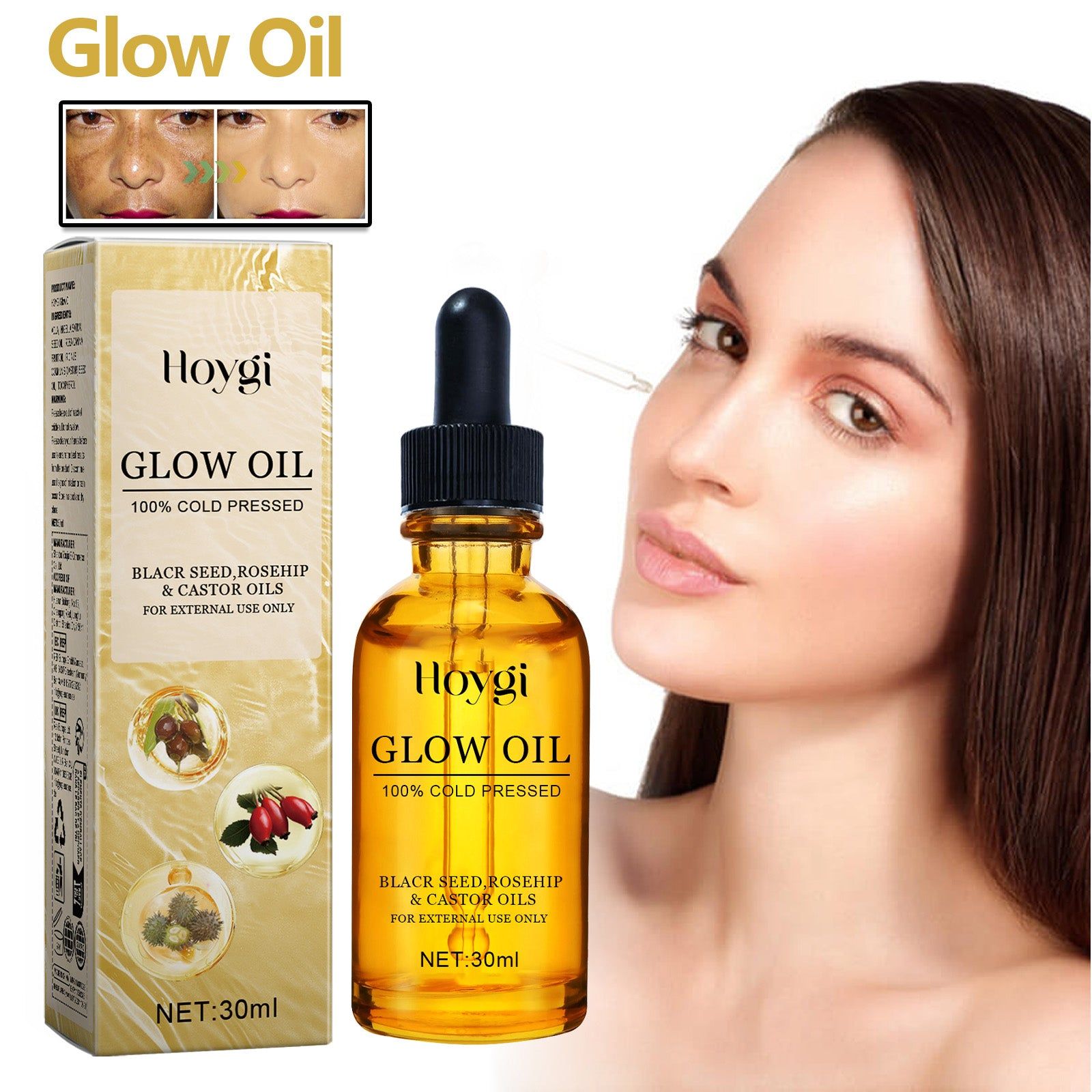 Revitalize Your Skin with Face Essential Oil, Hydrates, Tightens, and Brightens Fine Lines ,30ml