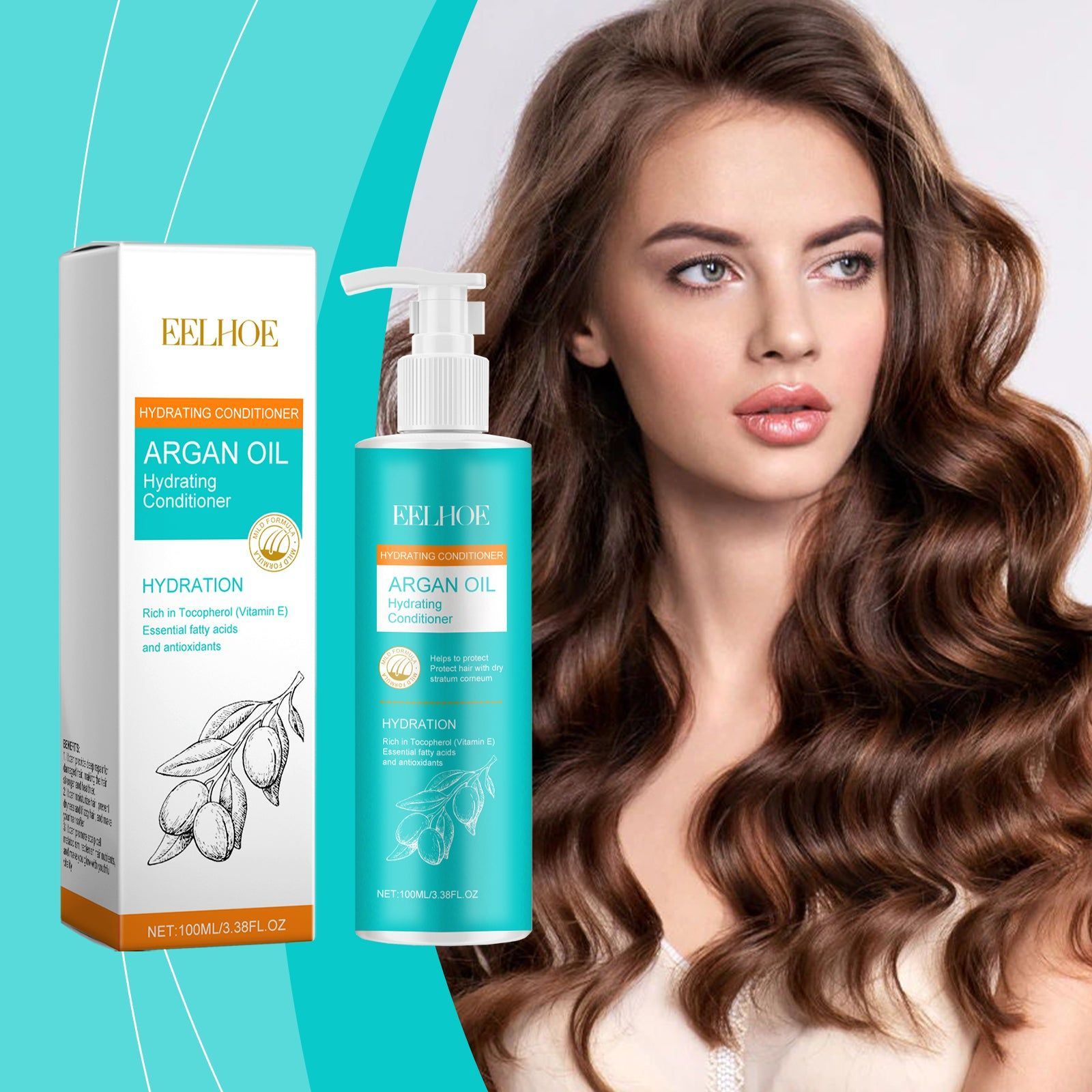 Argan Oil Moisturizing Conditioner for Dry Hair, Nourish, Hydrate, Smooth, Repair ,100ml