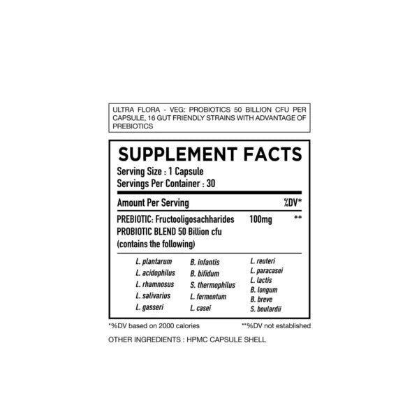 HC Nutrition Probiotics 50 Billion, 30 Capsules