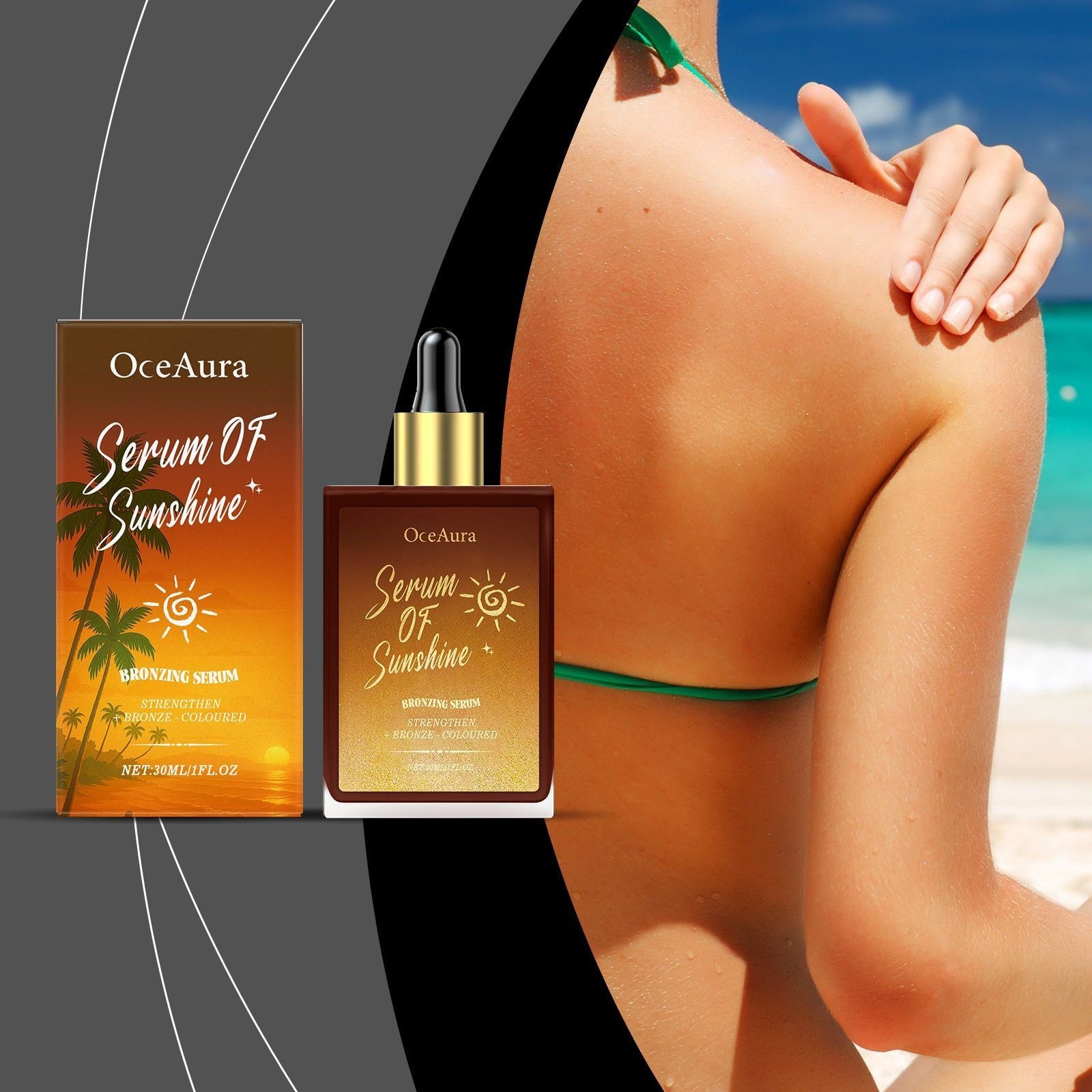 Bronzer Black Essence, Summer Body Care, Natural Tan, Moisturizing, Fast Absorption ,30ml