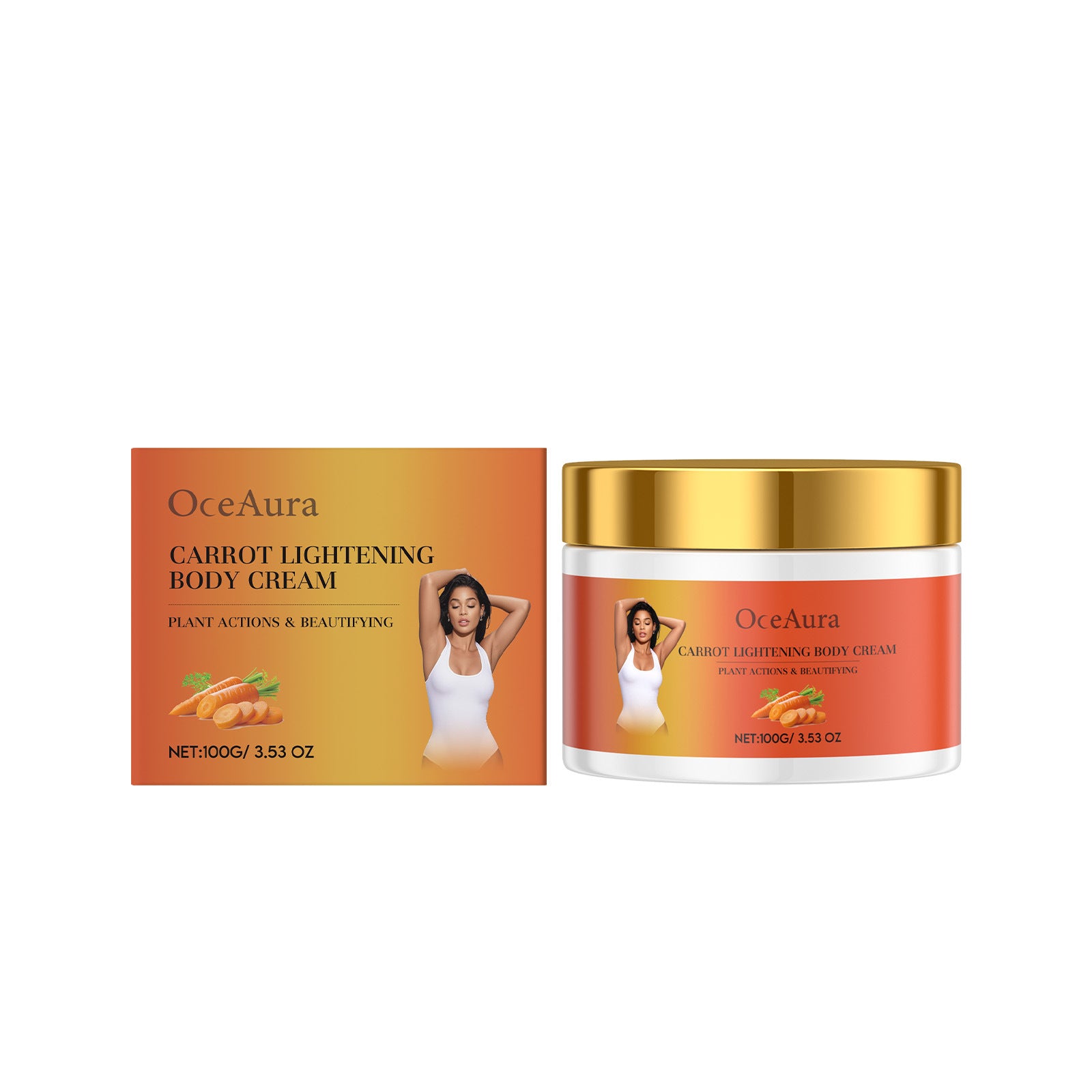 Carrot Moisturizing Body Lotion, Hydrates Skin, Softens, Brightens, Natural Glow ,100g