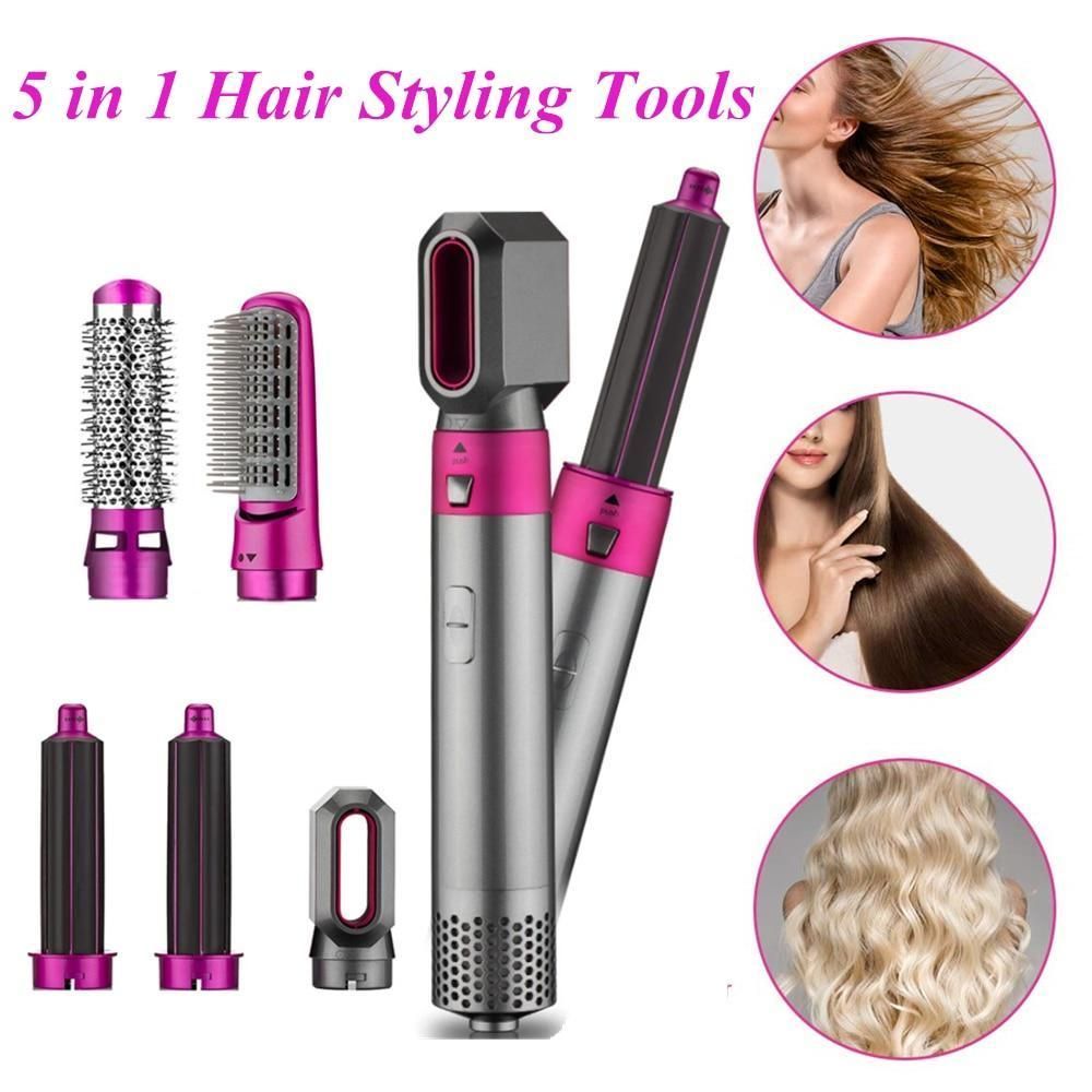 5 In 1 Electric Hair Dryer Automatic Hair Curler Hot Air Comb Hair Blower Brush Styling Tool