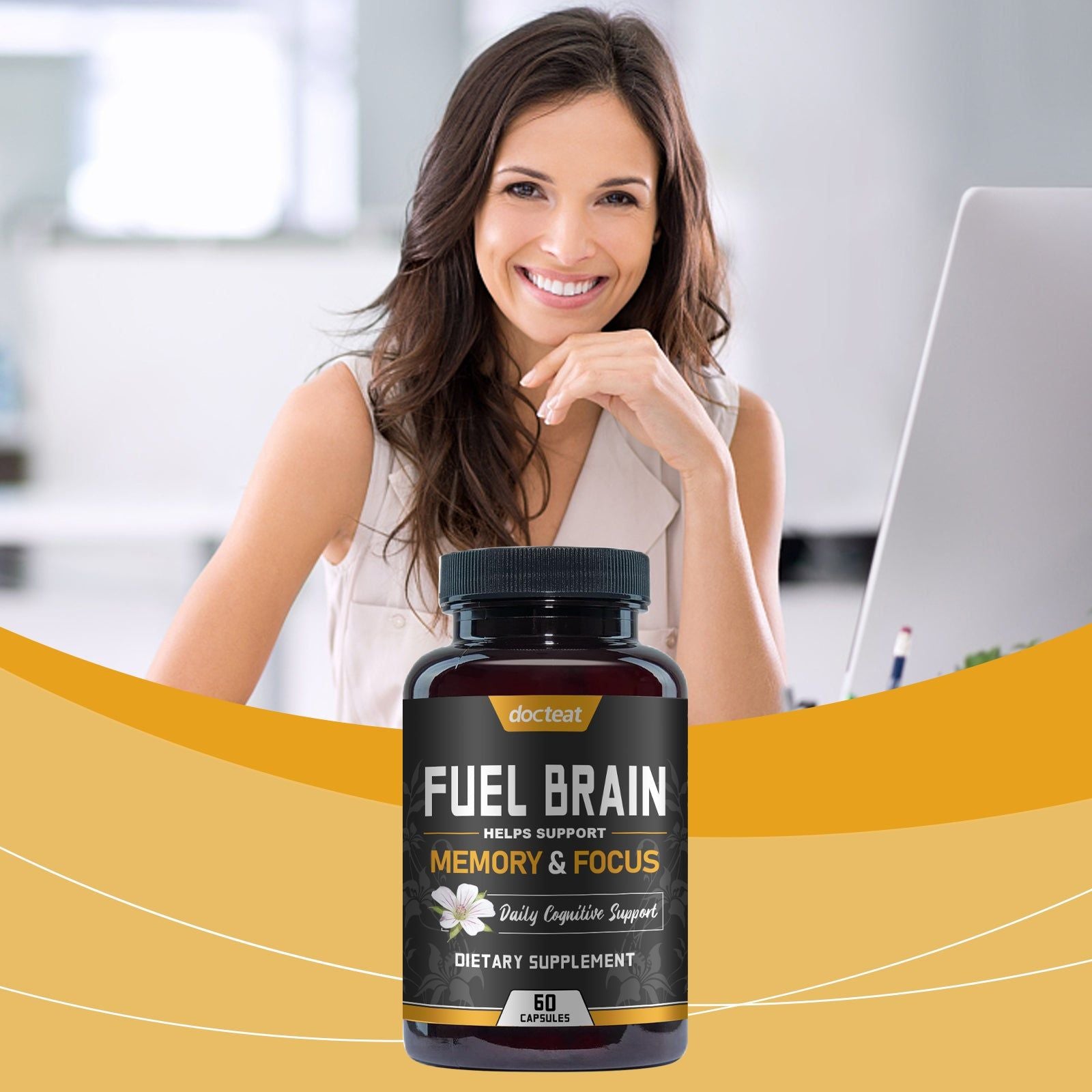 Boost Focus and Relaxation with Body Care Capsules, Enhance Concentration Naturally ,60capsules