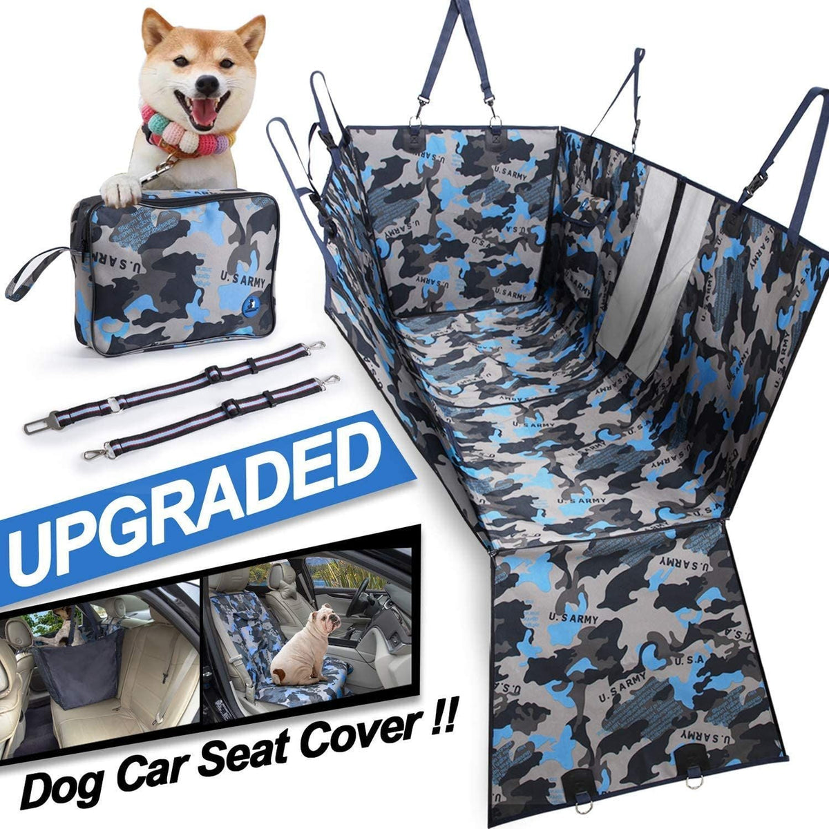 Dog Car Seat Cover Car Rear Back Seat Mat Hammock Cushion Protector Waterproof Mat Pet Blanket