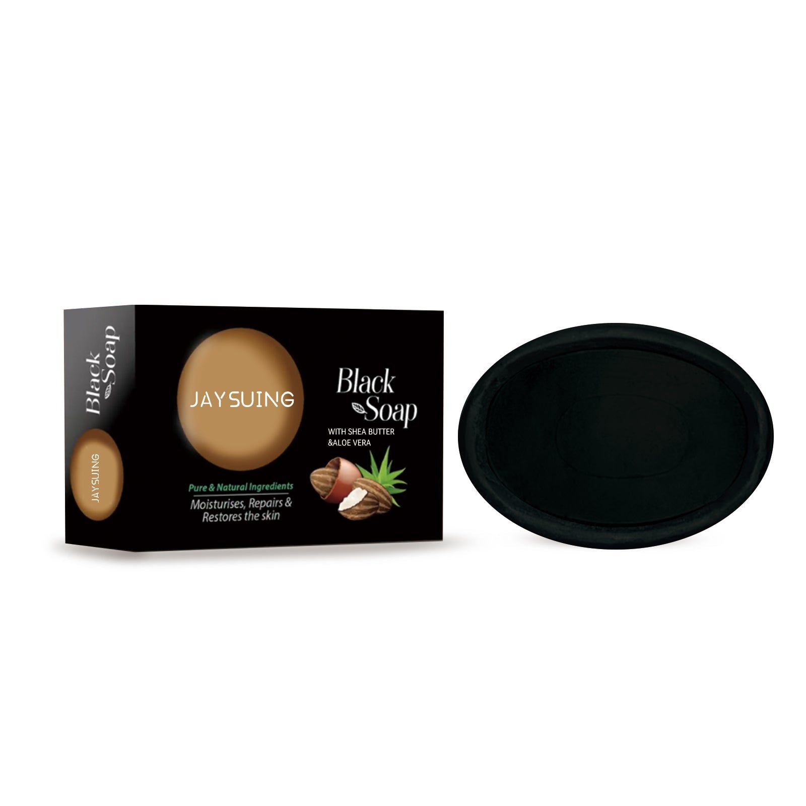 Black Soap for Acne, Pores, Moisturizing, Clear Skin, Body Black Soap, Natural Skincare ,100g
