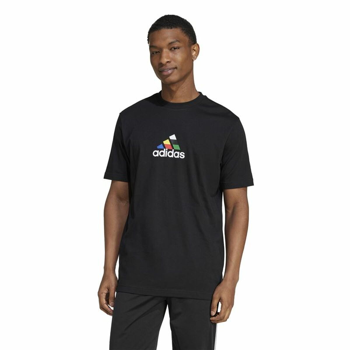 Men’s Short Sleeve T-Shirt Adidas House Of Tiro Nations Graphic Black
