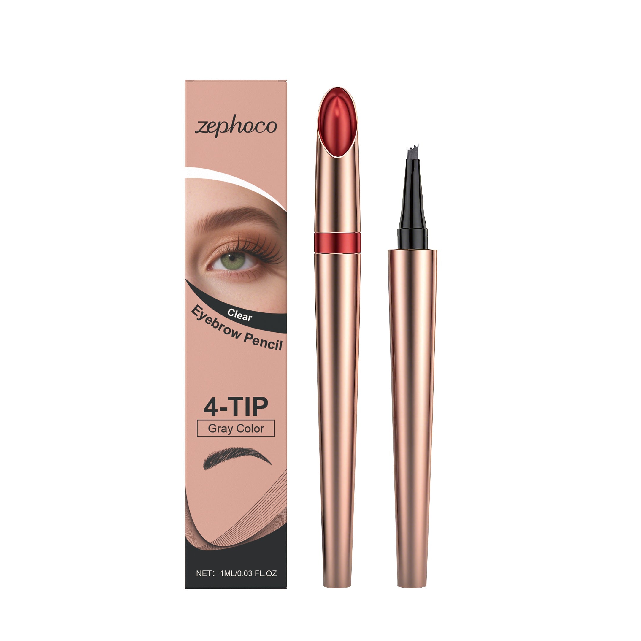 Anti-Smudge Eyebrow Pencil, Waterproof, Natural, Long-Lasting, Perfect Brows ,1ml