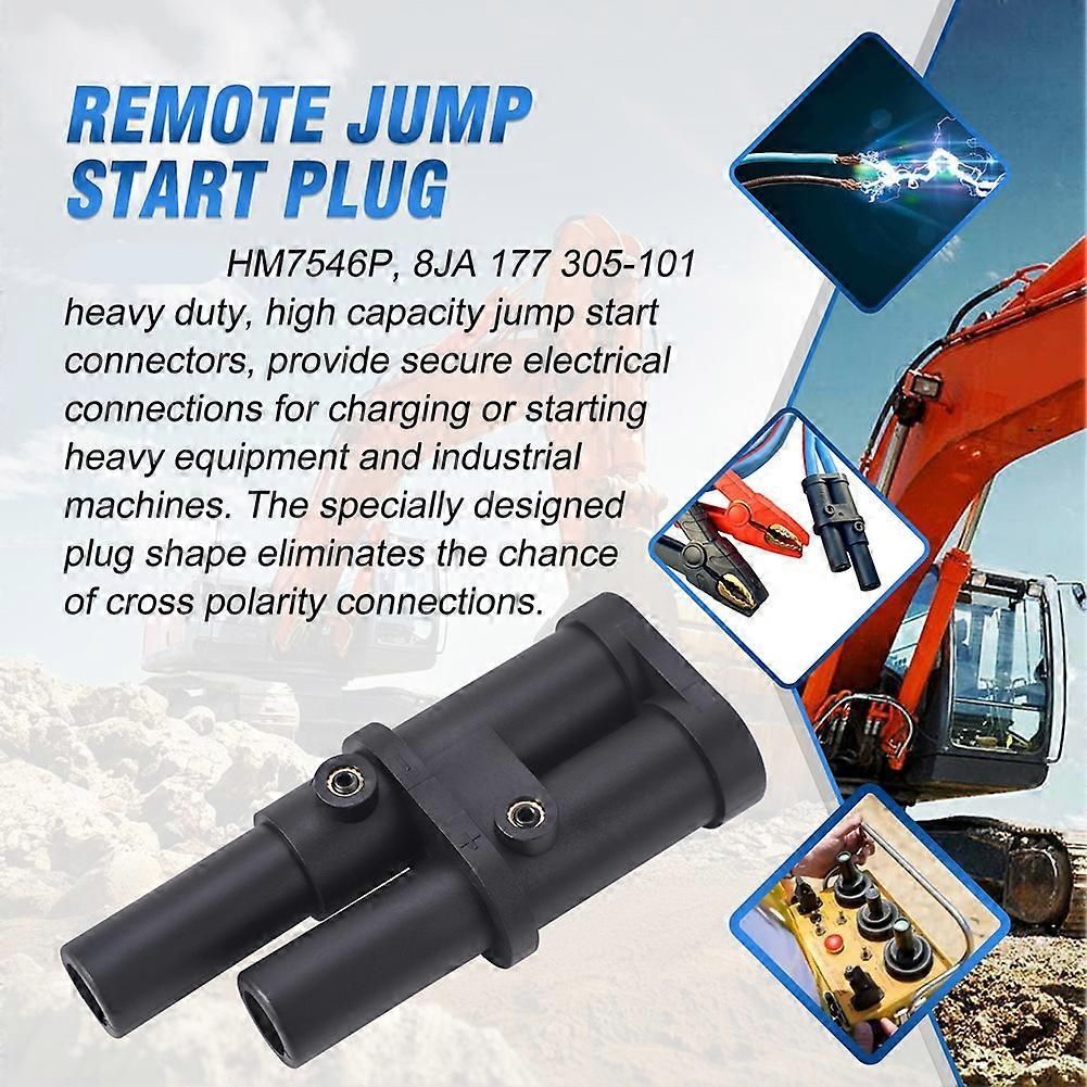 Remote Jump Start Plug Terminal for Hella 8JA 177 305-101 for Cranes, Forklifts, Agricultural Machinery
