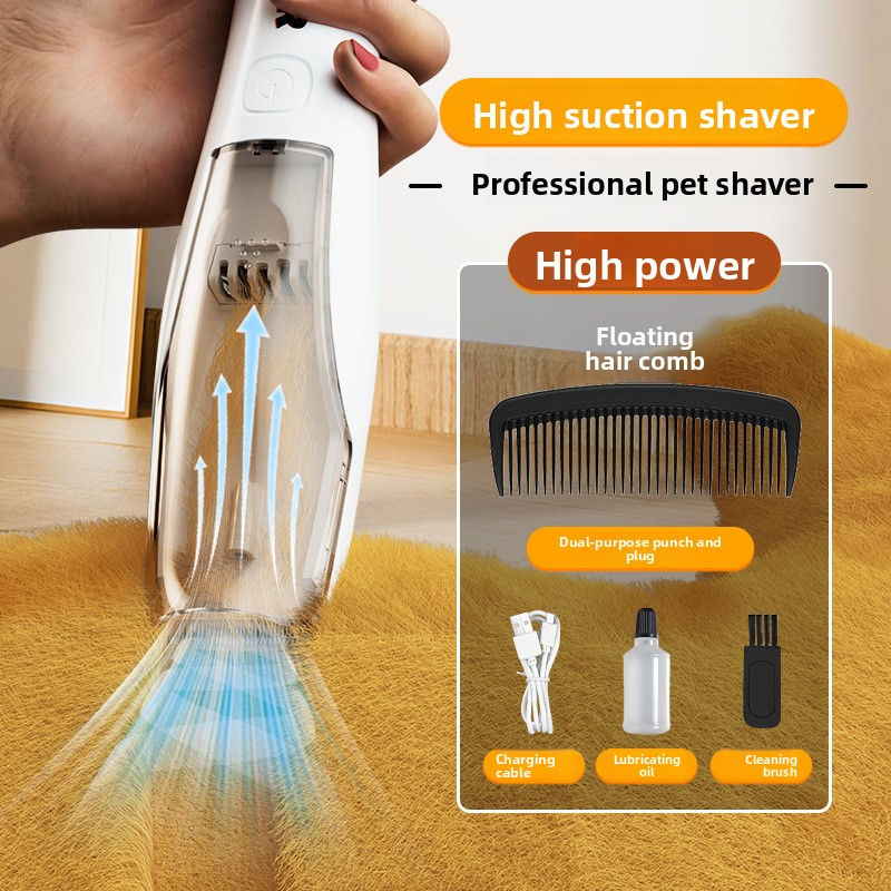 Pet Hair Trimmer with Suction