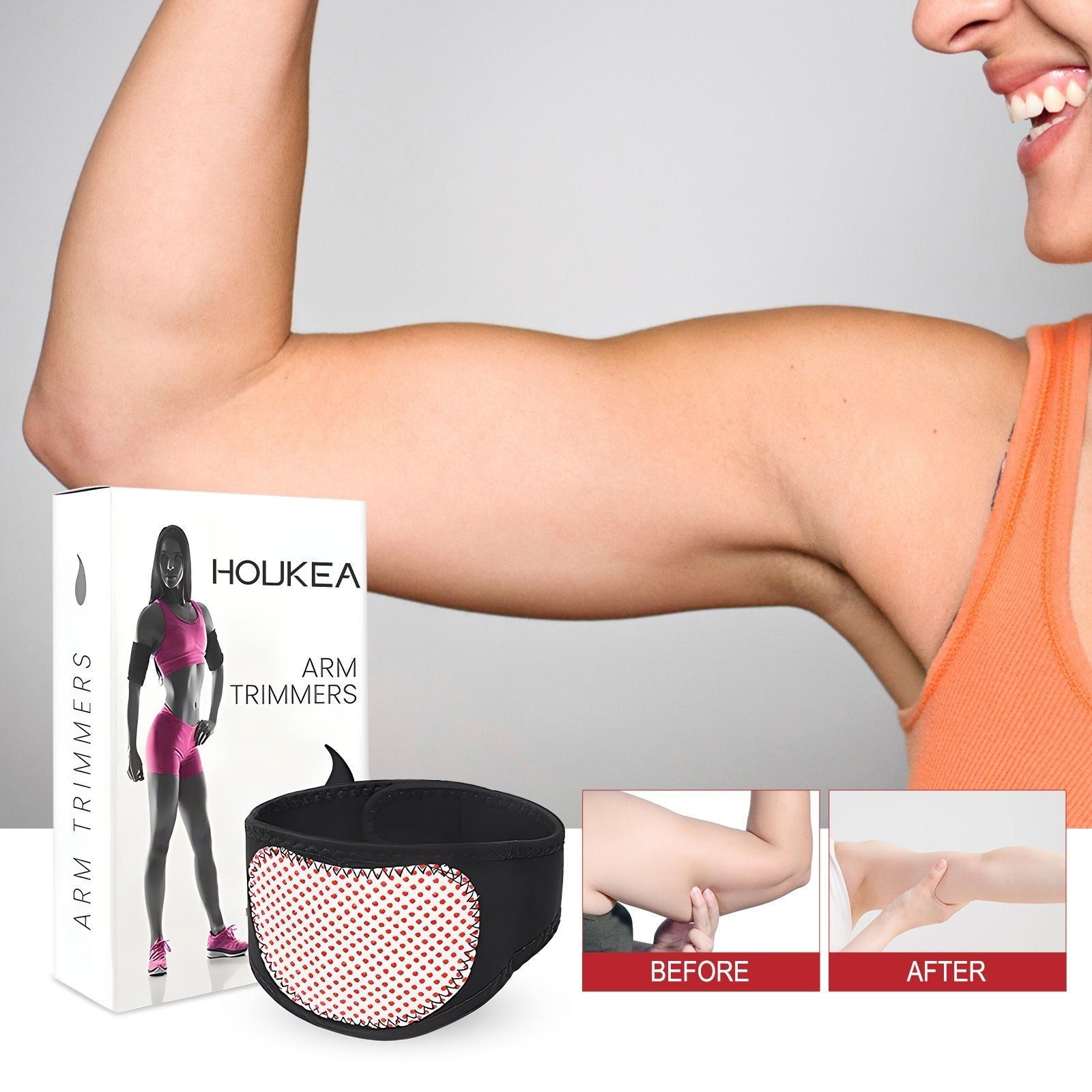 Arm Trimmers for Firming and Shaping, Slimming, Fat Burning, Lightweight Elastic Cuffs ,1pcs