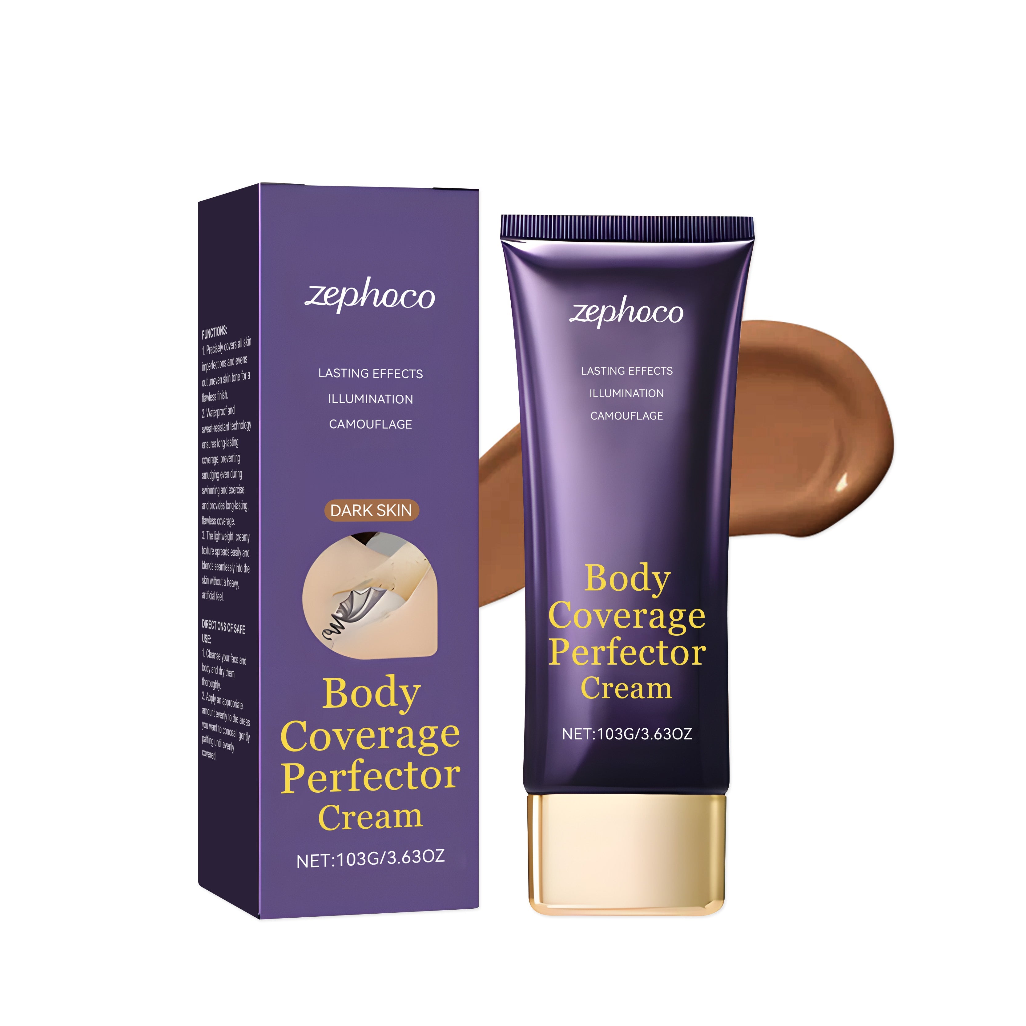 Body Concealer, Flawless Skin Cover, Waterproof, Natural, Long-lasting ,103g