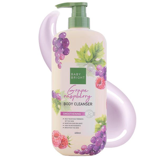 منظف الجسم بالخوخ والتوت 450 مل بيبي برايت (ب)