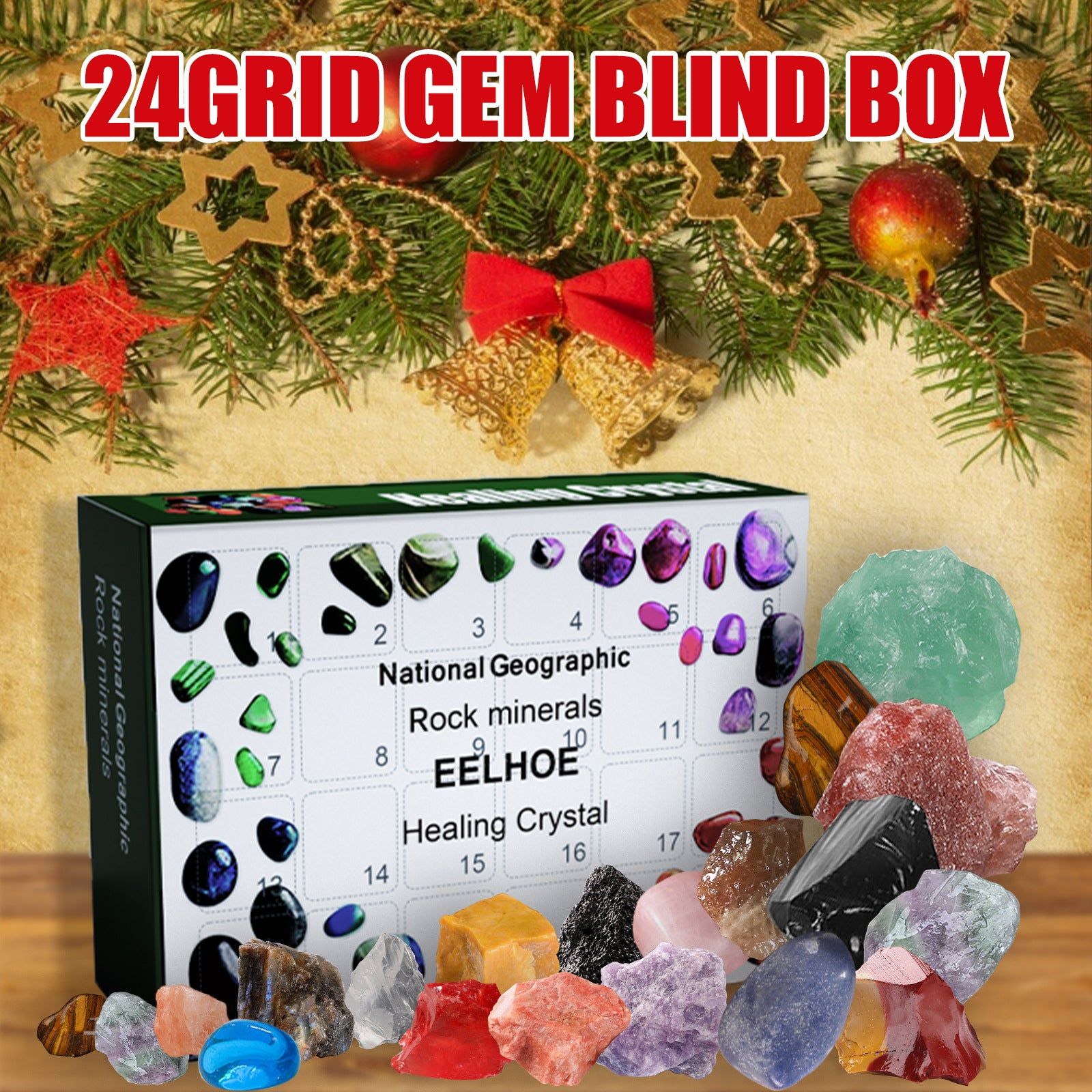 Christmas Ore Blind Box Surprise, Festive Gift, Holiday Mystery Box, Fun Gift Idea ,1pcs