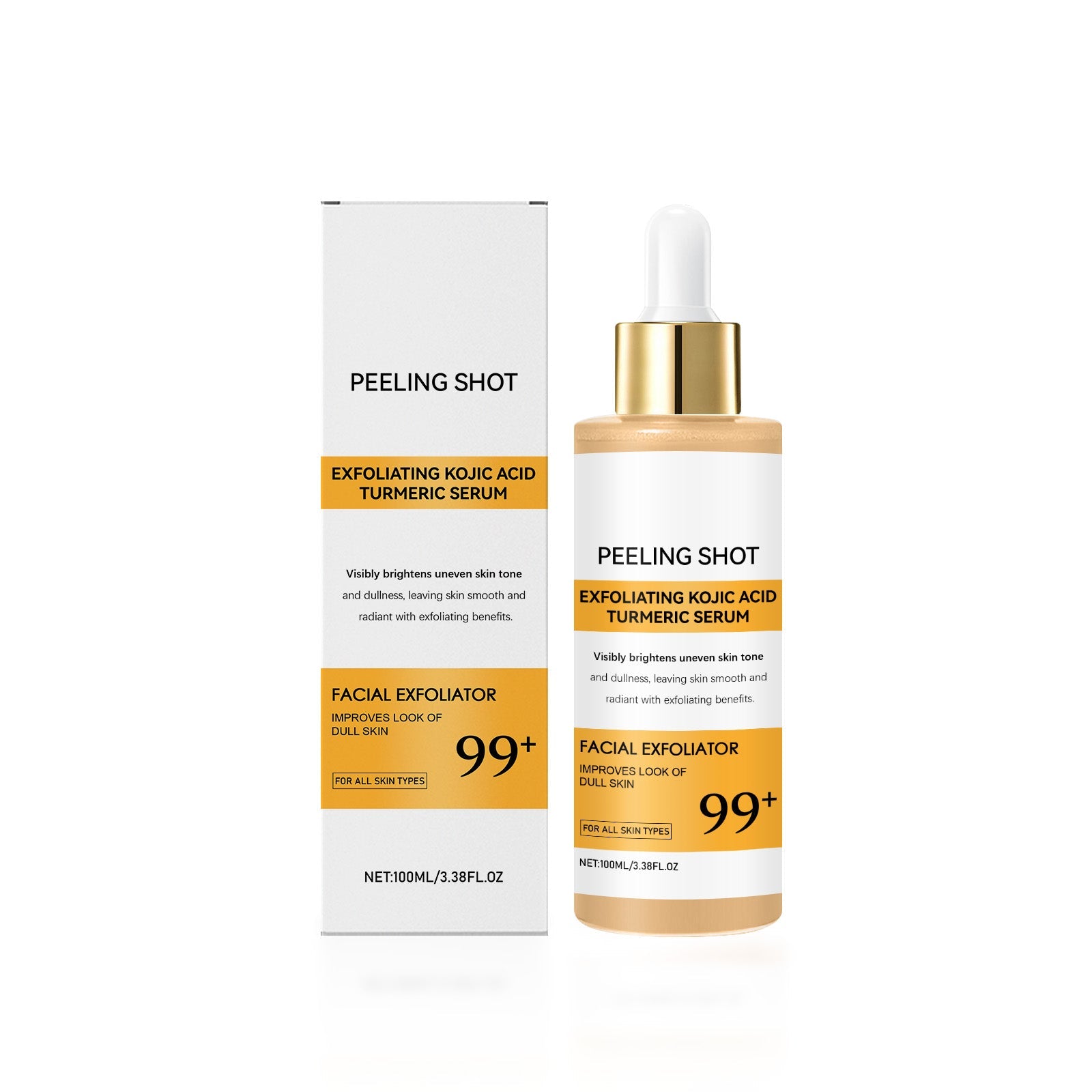 Brightening Skin Care Kojic Acid Turmeric Essence, Hydrating, Pore Refining, All Skin Types ,100ml