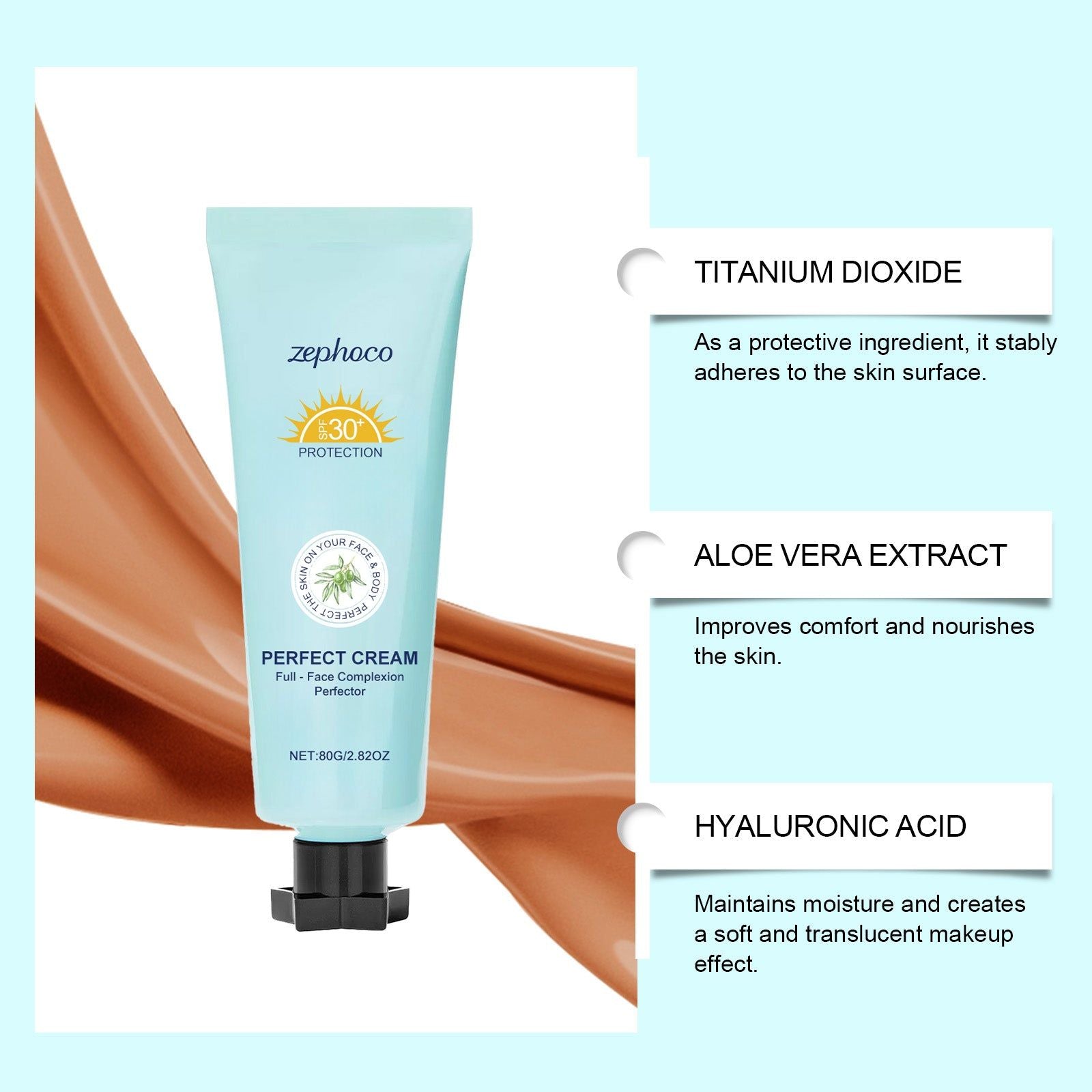 Dark Skin Foundation, Sun Protection, Long-Lasting, Matte, Face Makeup ,80g