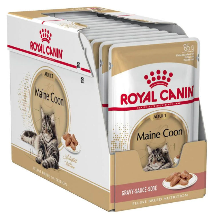 Royal Canin Feline Breed Nutrition Maine Coon - 12 Wet Food Pouches
