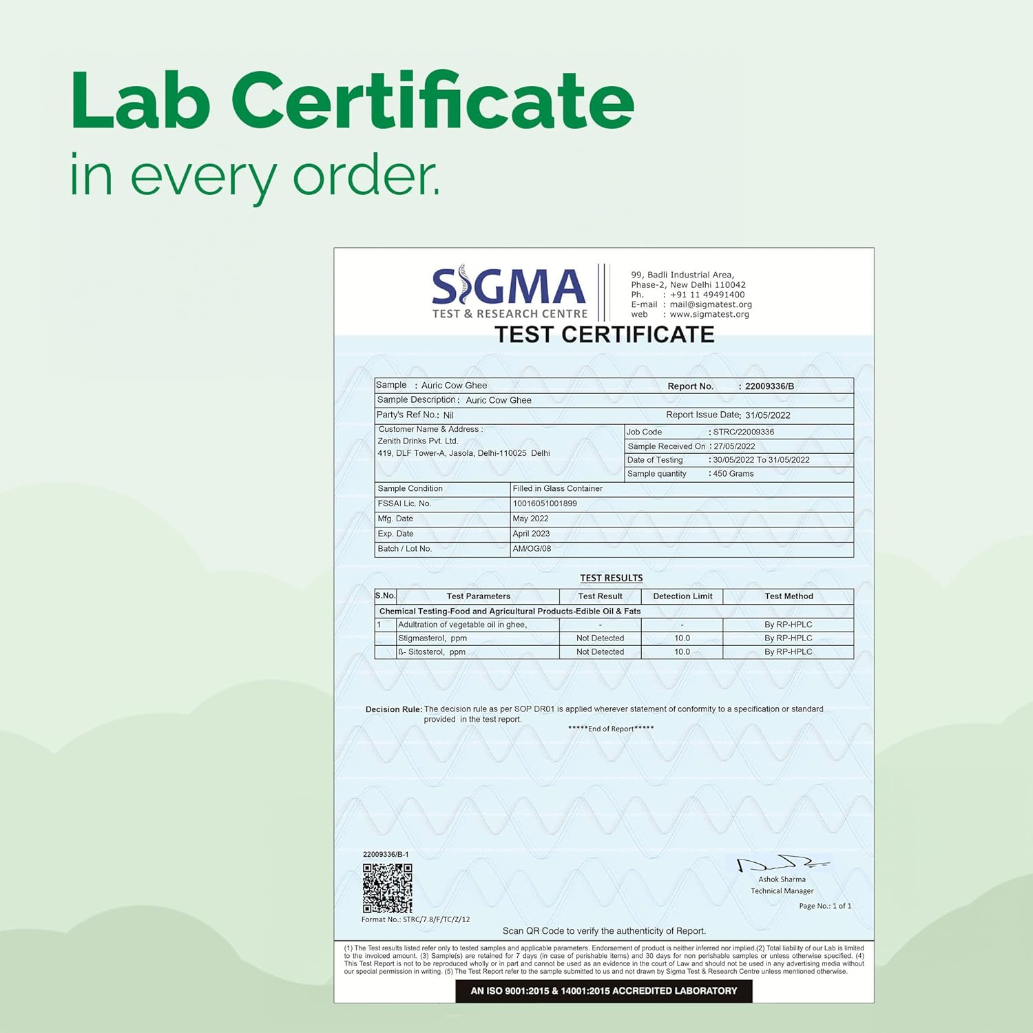 Auric Premium Cow Ghee Lab Certified 1000 ml (900g)