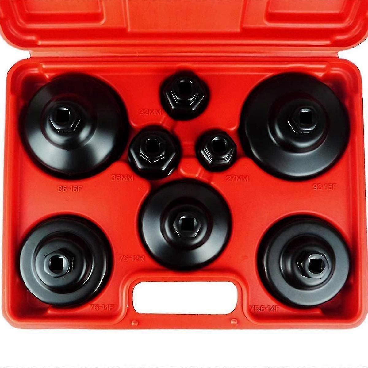 9pc Oil Filter Cap Wrench Socket Tool Kit