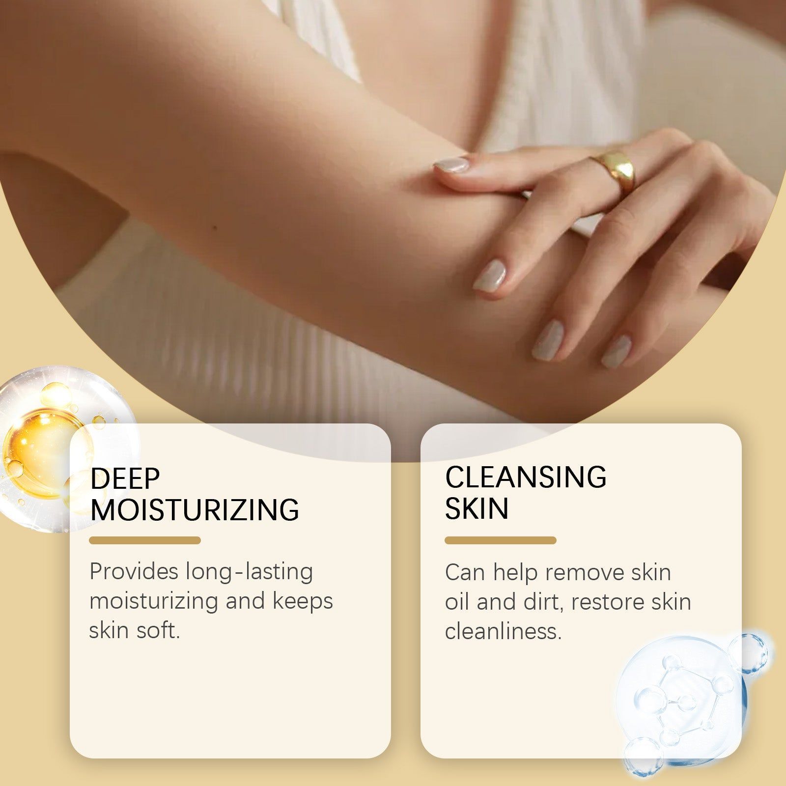 Body Care Nourishing Bath Oil, Hydrating, Gentle, Moisturizing, Skin Softening ,237ml