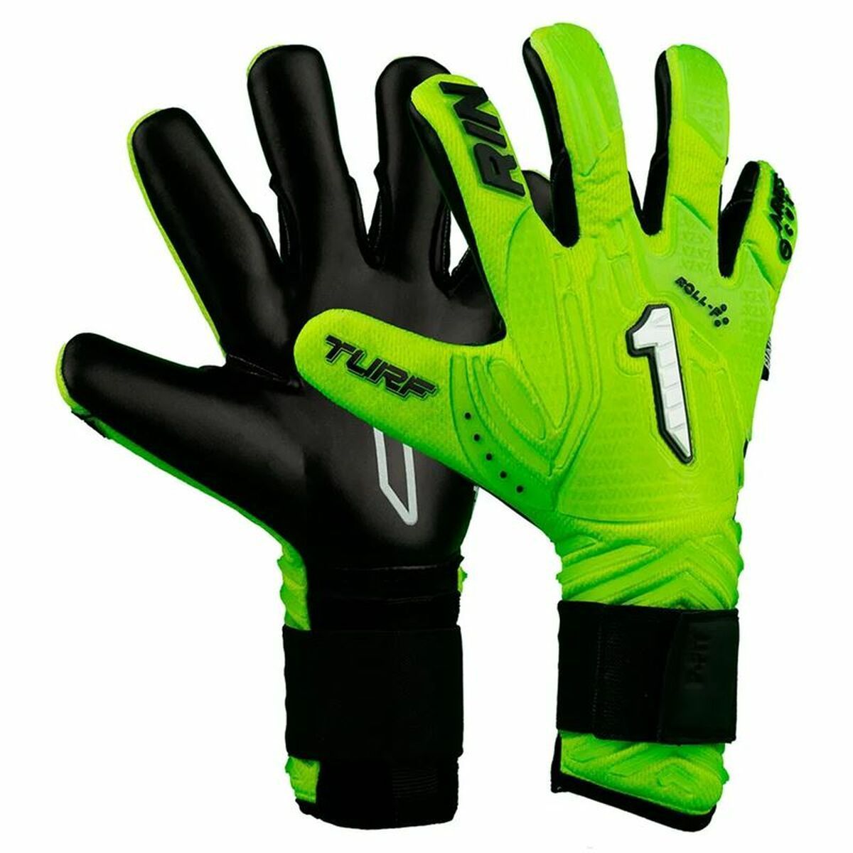 Goalkeeper Gloves Rinat Aries Némesis Turf Lime green Adults