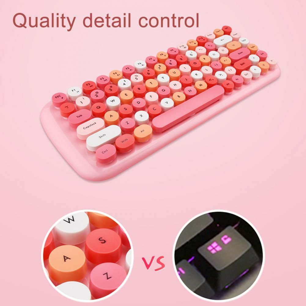 Mofii Wireless Mini Candy Keyboard Mouse Combo Set Mix Color 2.4G