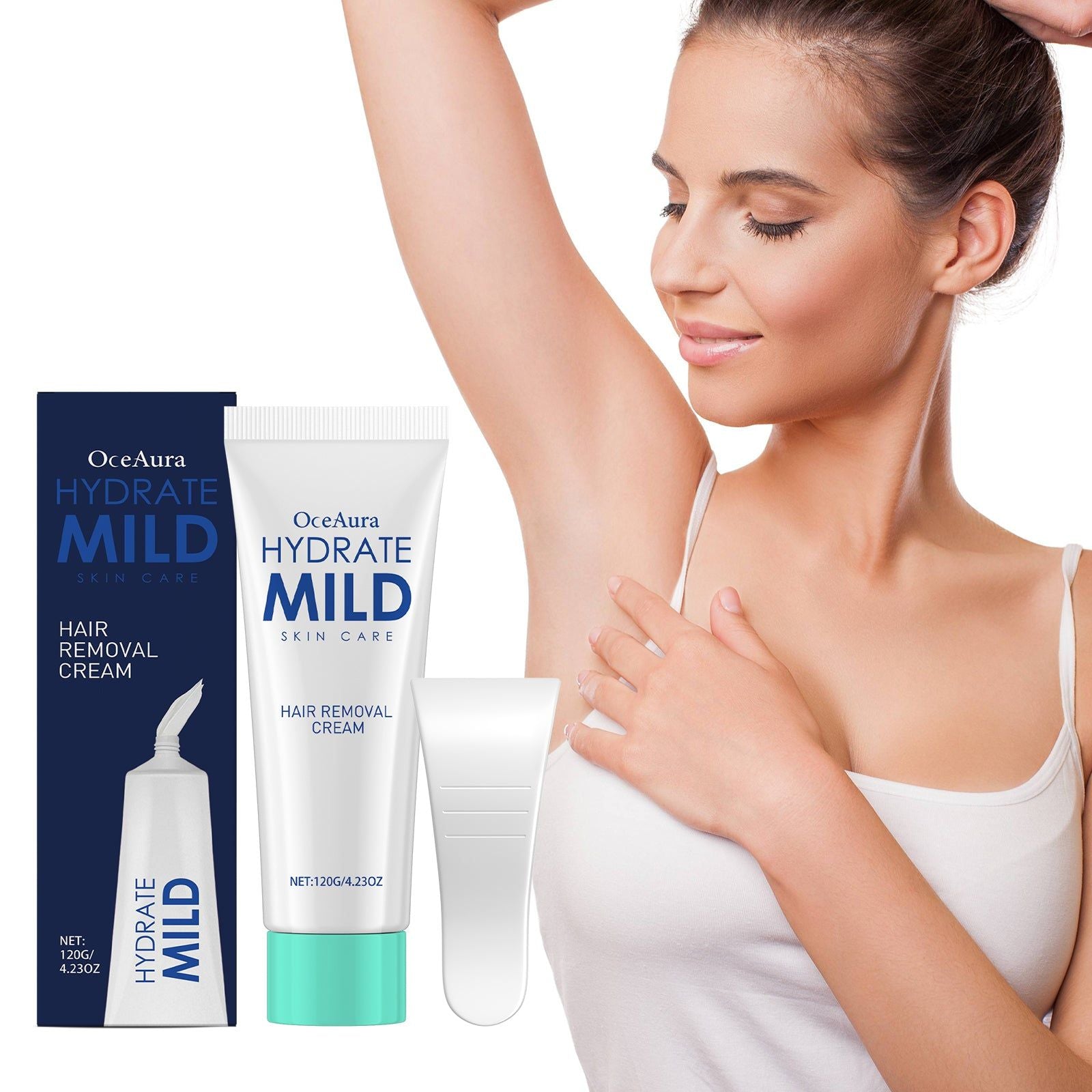 2-In-1 Hair Removal Care, Silky Smooth Skin, Gentle, Moisturizing, Fast Results ,1set