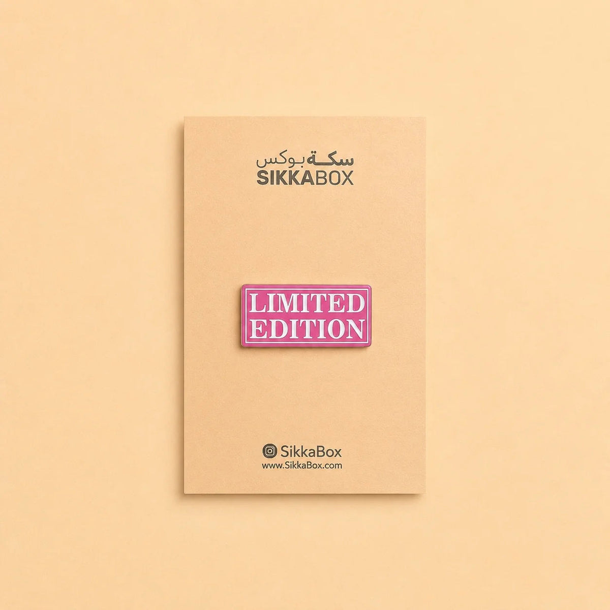 Limited Edition Pink Metal Sticker