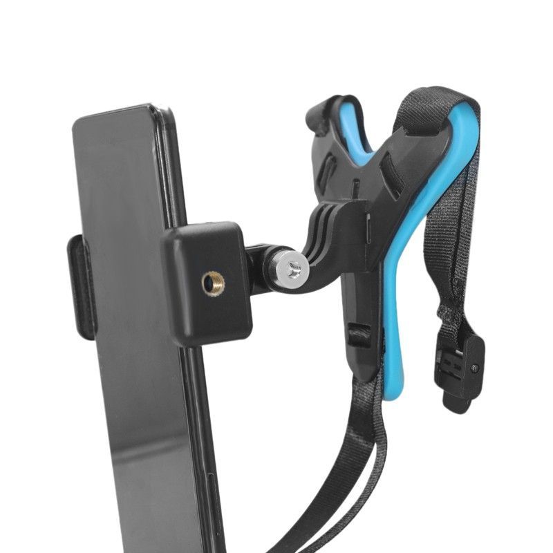 Motorcycle Helmet Chin Mount Holder With Phone Stand Remote For Gopro 7 6 5 Action Camera