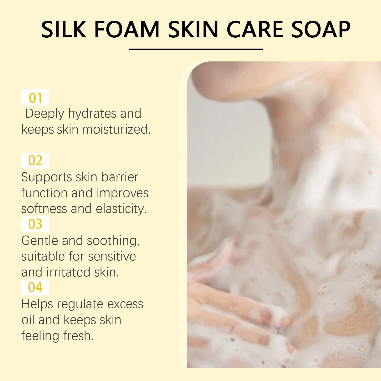 Cleansing Soap, Gentle Oil Control, Nourishing Moisturizer, Refreshing Skin ,100g