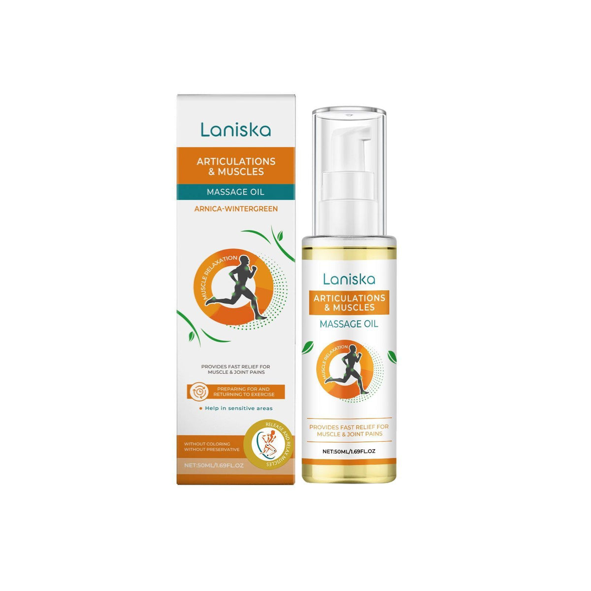 Joint Pain Relief Oil, Natural Muscle Relaxant, Bee Venom, Arnica, Holly Leaves ,50ml