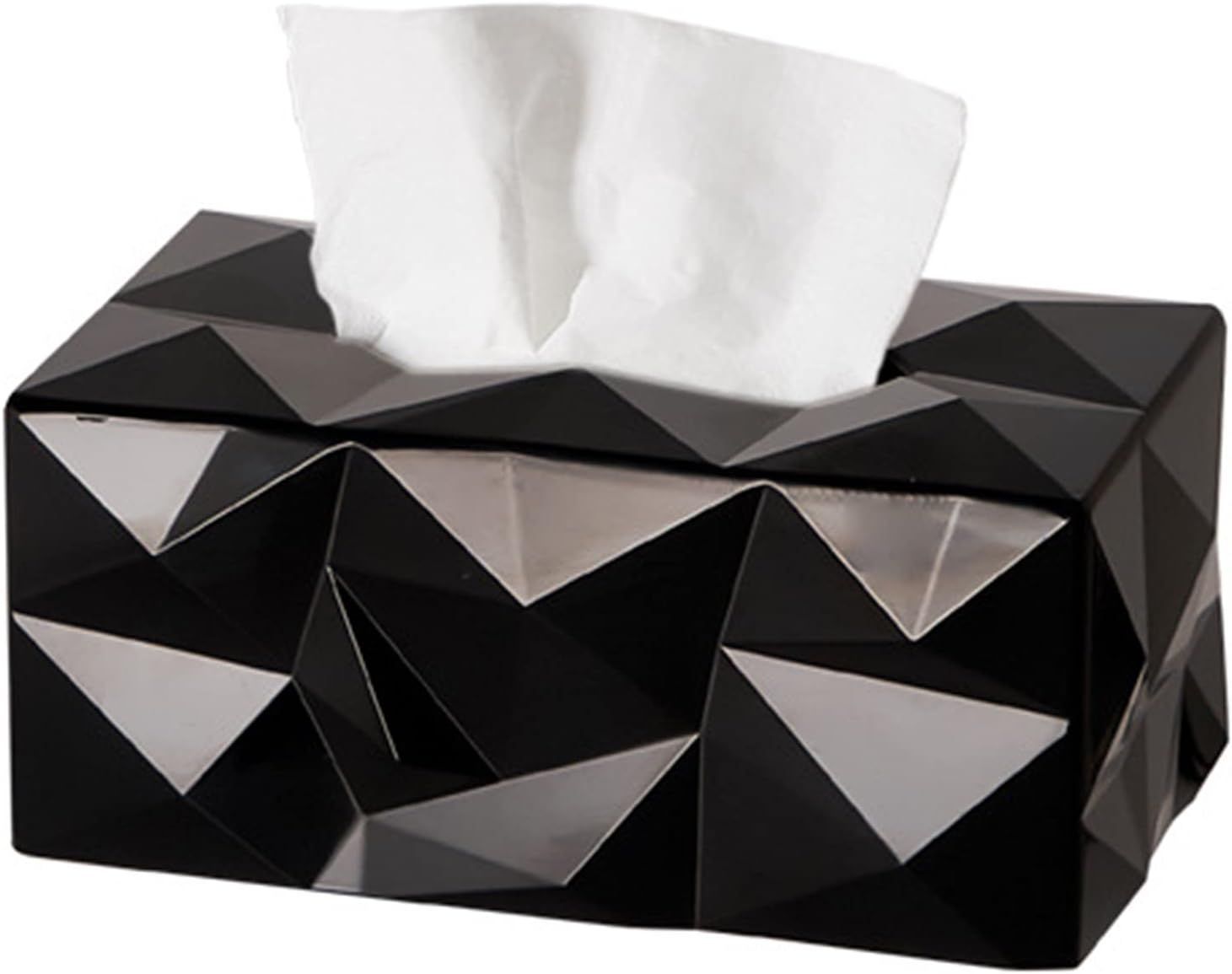 Desktop Tissue Box Creative Geometric Shape Drawing Paper Box Decorative Tissue Holder