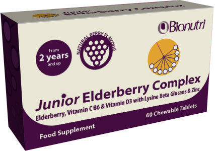 مركب التوت البري من BioNutri Junior - 60 قرصًا قابلًا للمضغ
