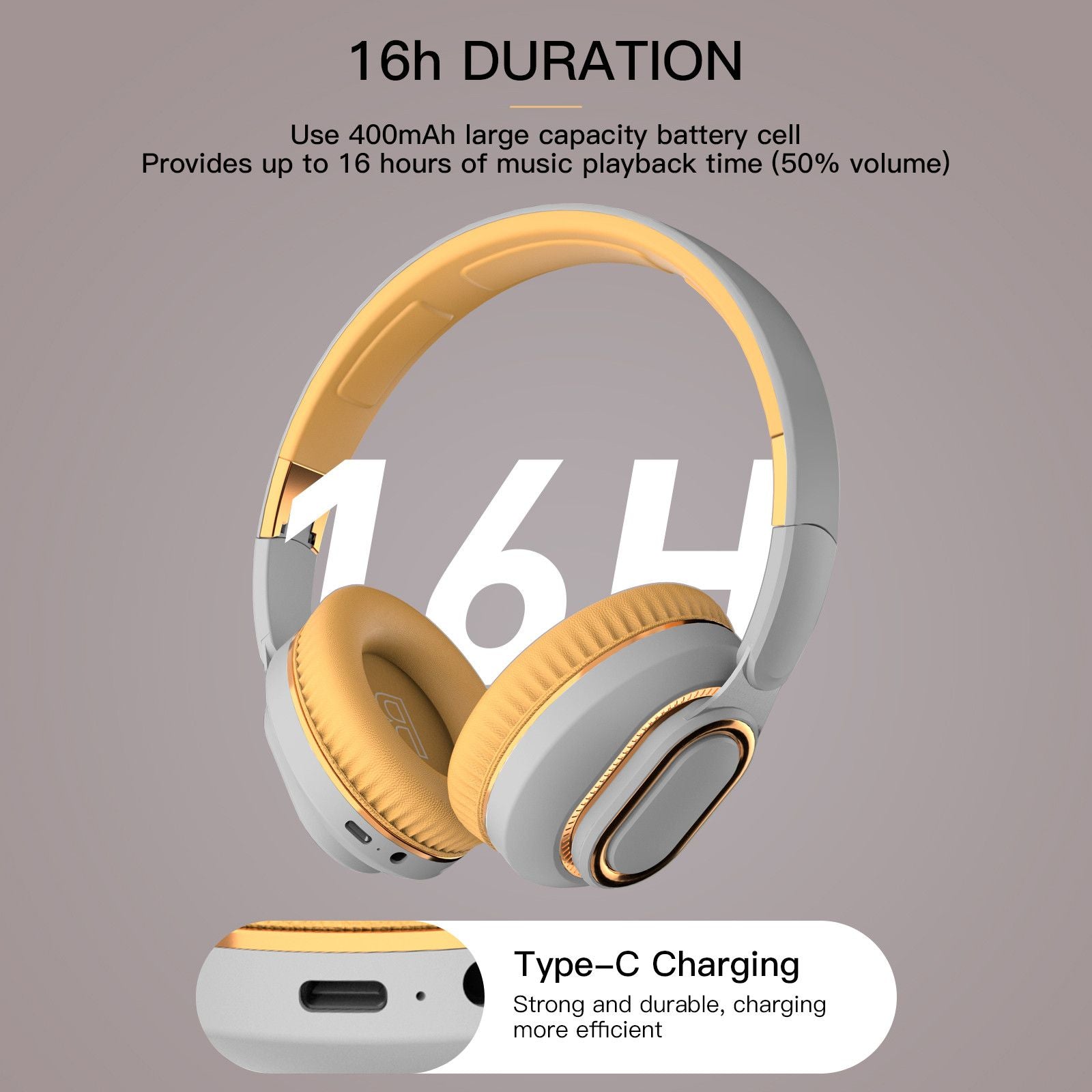 Noise Cancelling Bluetooth Headset Wireless Folding Bass Gaming Sports Headphones