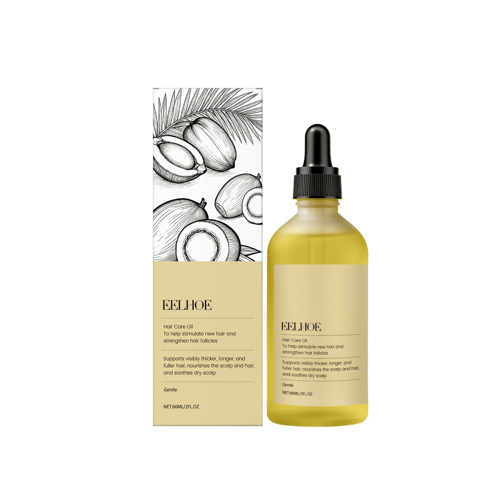 Batana Hair Oil for Smooth and Lustrous Hair, Nourishes Scalp, Supports Growth ,60ml