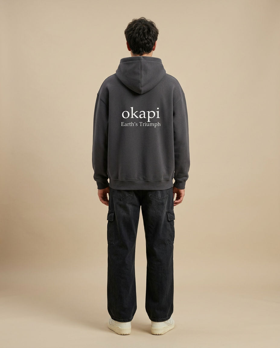 Okapi Dark Grey Canopy Hoodie