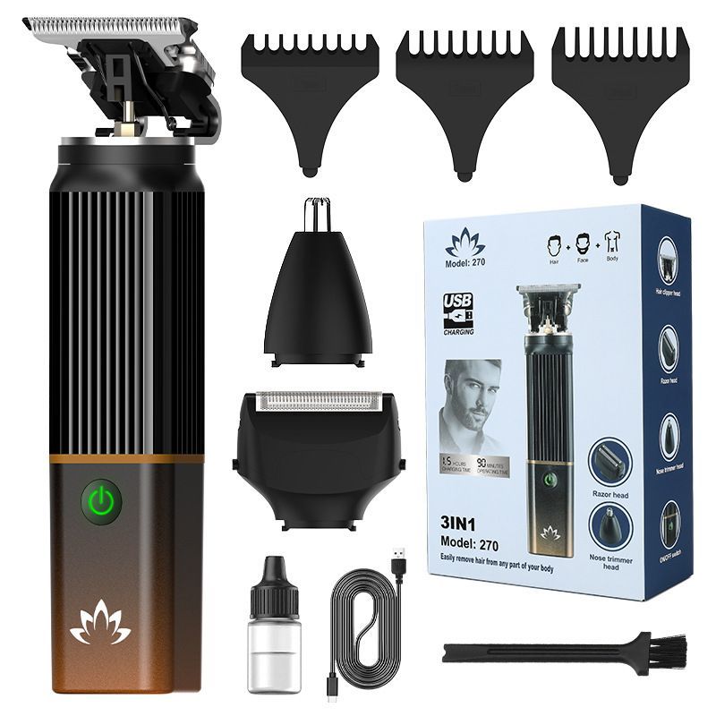 3-in-1 Hair Clipper Grooming Kit