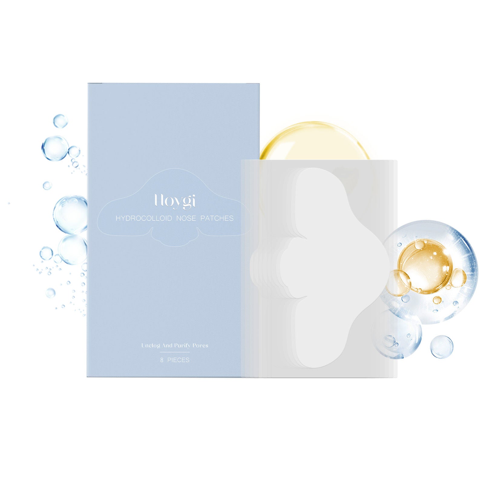 Clear Blackheads with Salicylic Acid Nose Patch, Gentle Pore Cleanser, Skin Smoother ,8pcs