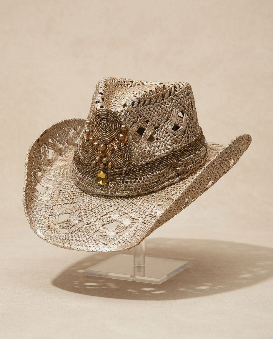 By Carmenzo Golden Muse Hat