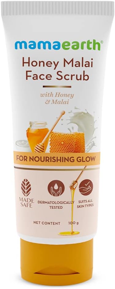 مقشر الوجه Mamaearth Honey Malai بالعسل والمالاي 100 جم