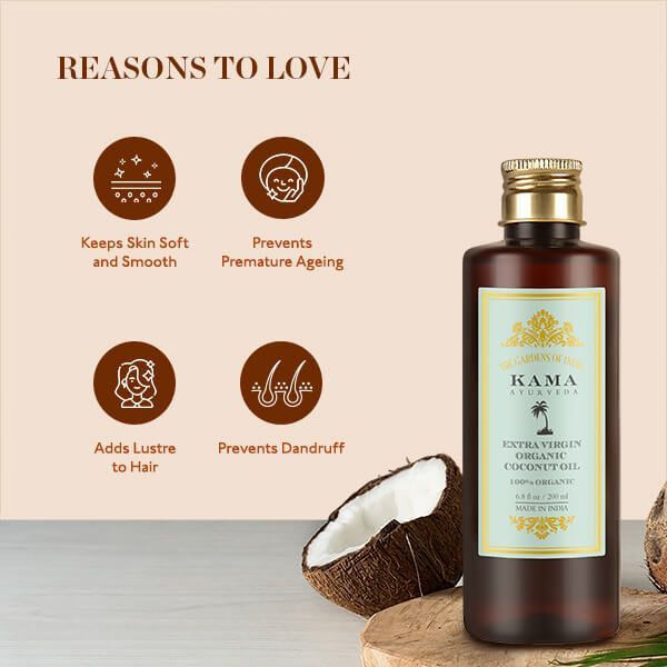 Kama Ayurveda Extra Virg Organic Coconut Oil 200Ml