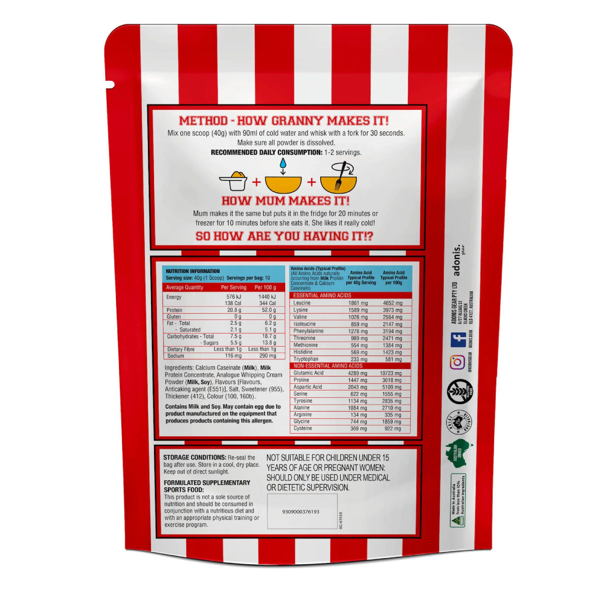 ADONIS C D BAKLAVA .400 GM