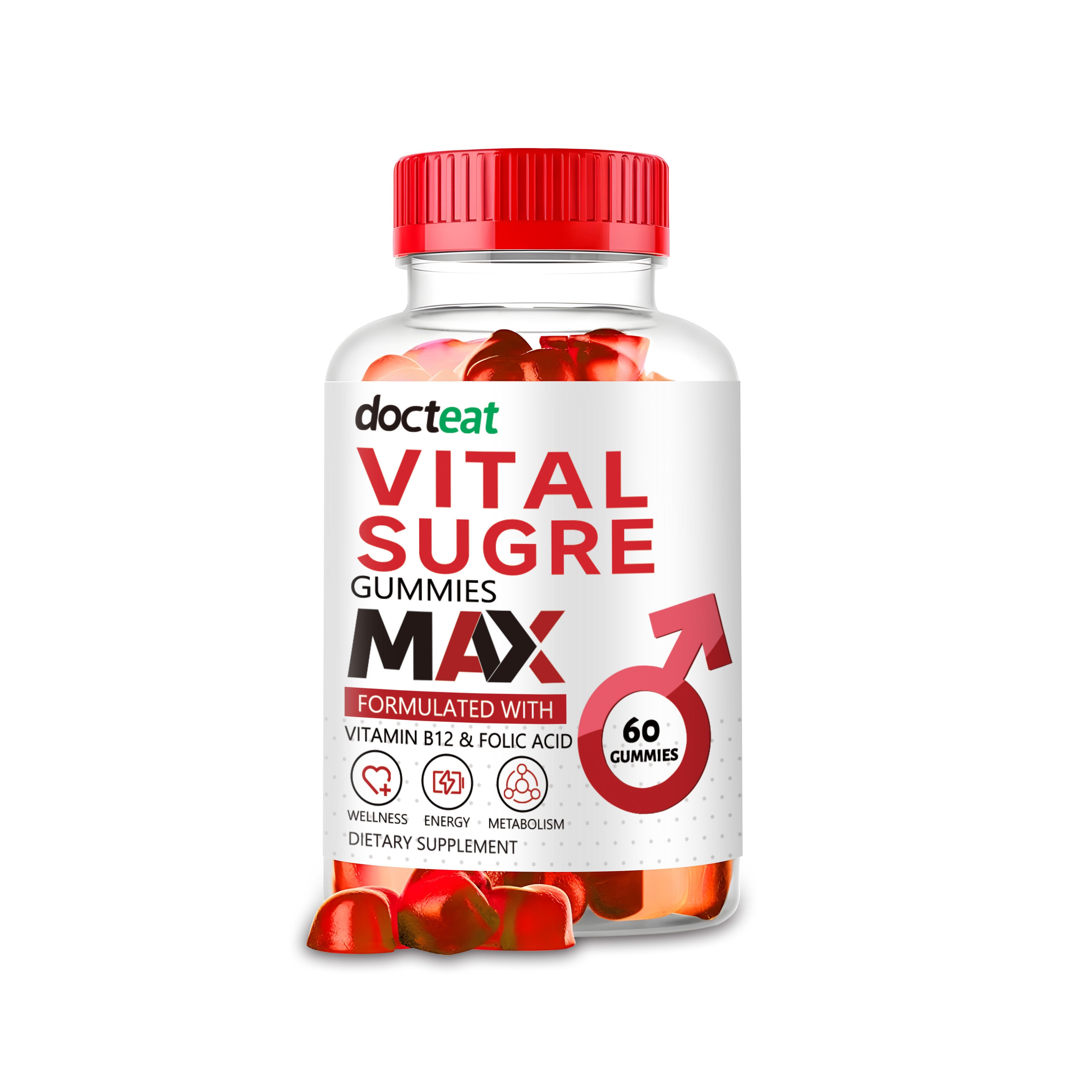 Boost Men's Energy with Male Care Gummies, Vitality Support, Daily Power ,60gummies