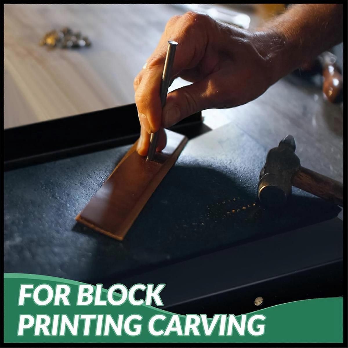4Pcs Bench Hook and Inking Plate for Block Printing Carving
