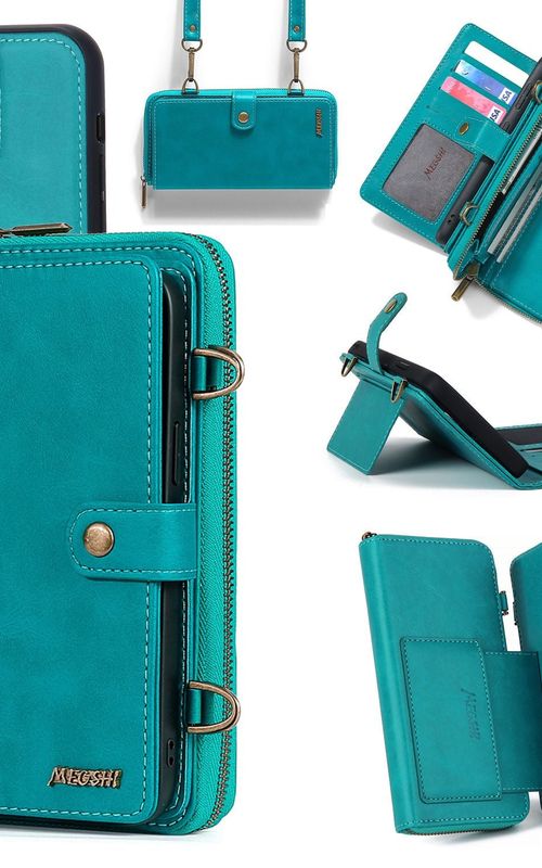 PU Leather Wallet Case Multifunction Magnetic Phone Case For iPhone 13 14