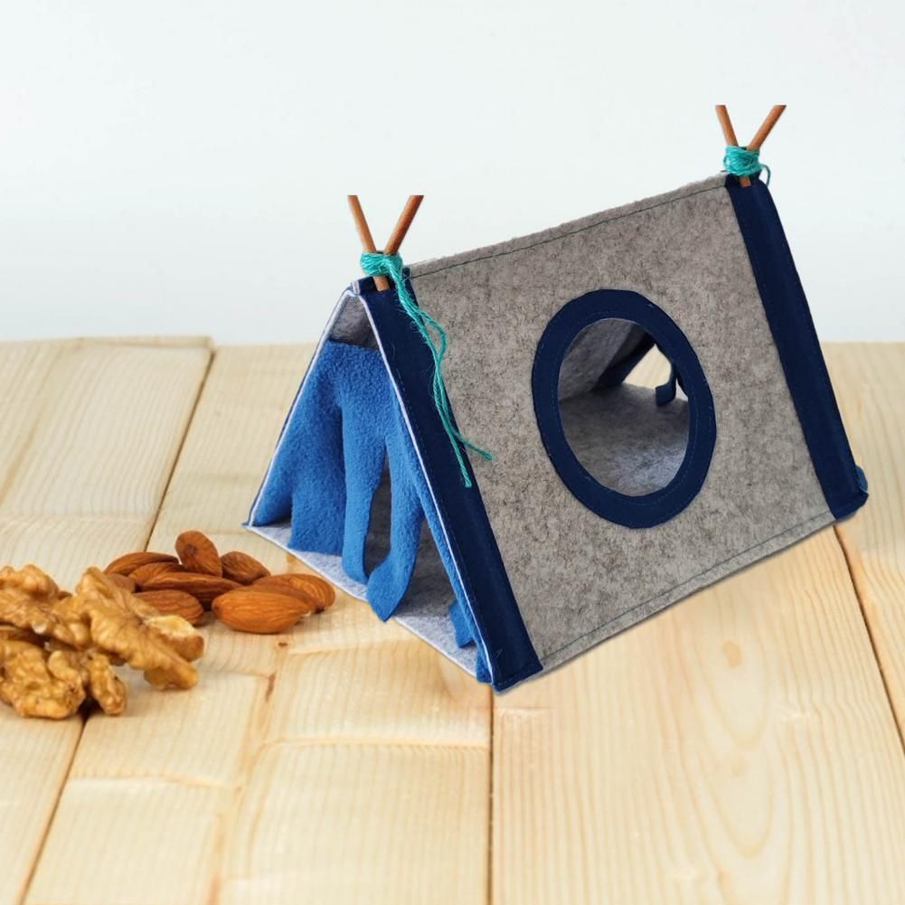 Small Pet Nest Rabbit Felt Tent Hamster Hideout House Guinea Pig Cage Chinchillas Bed Animal Tunnel