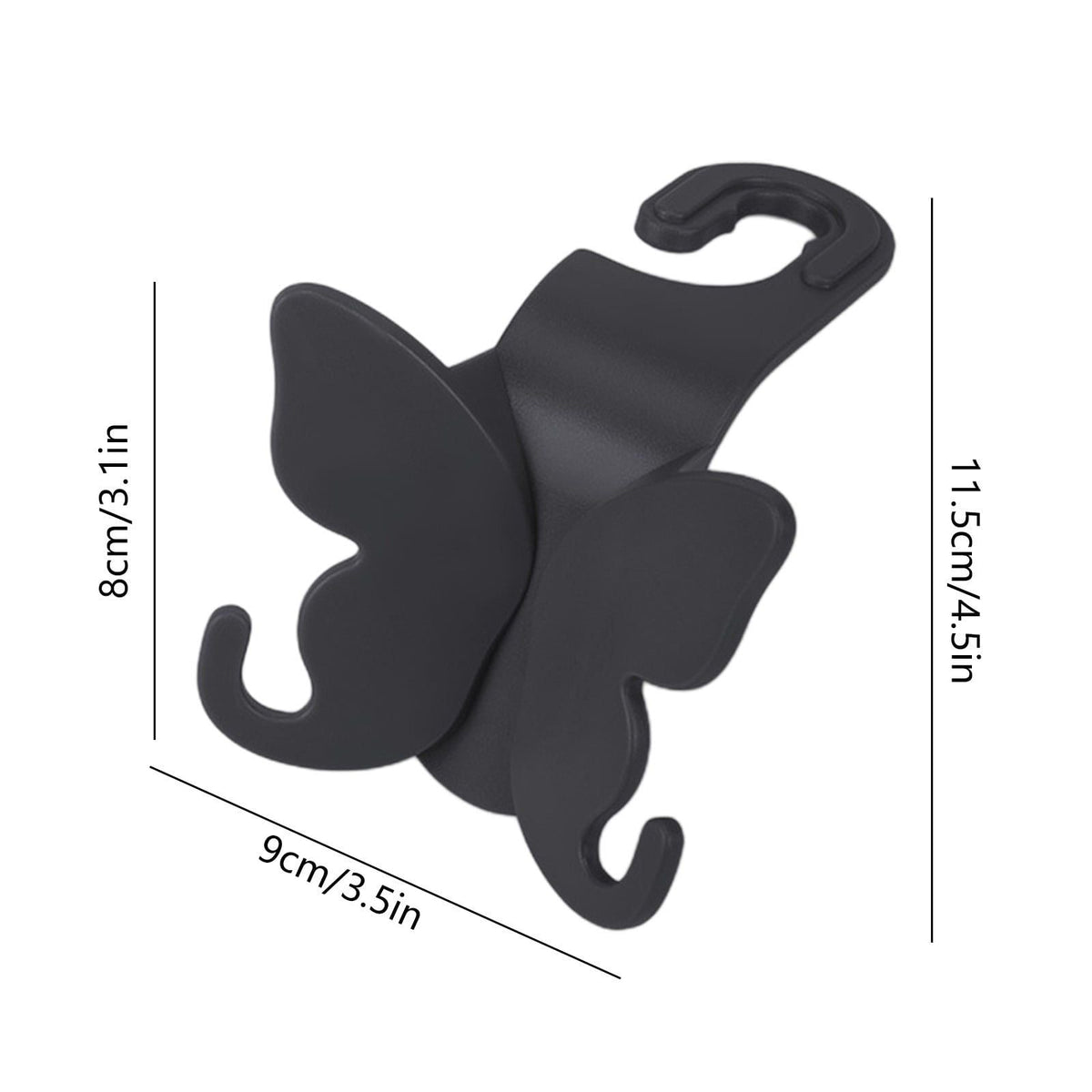 Multi Purpose Car Seat Hook Organizer Sturdy Heat Resistant Plastic Auto Storage for Bags